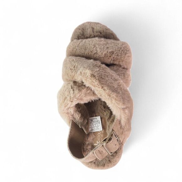 Koolaburra UGG Fuzz-ee Strappy Slipper Sandals 1117190 Amphora Taupe Women 7 - Picture 9 of 11